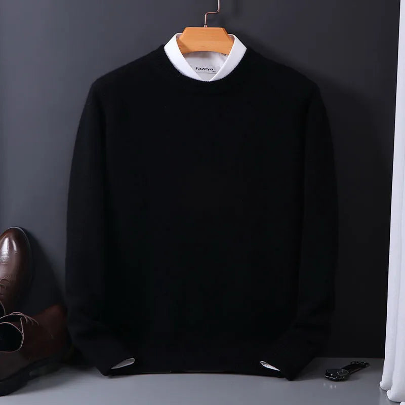 Pánský kašmírový svetr Oliver, elegantní klasický střih a luxusní provedení