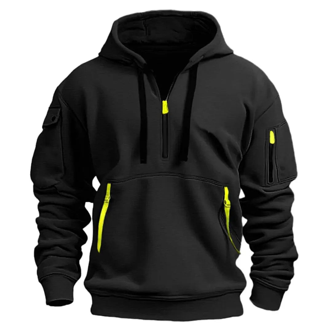 Sudadera cómoda, funcional e informal con capucha para hombre