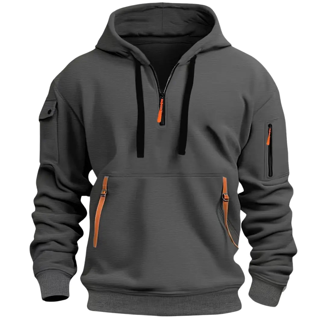 Sudadera cómoda, funcional e informal con capucha para hombre