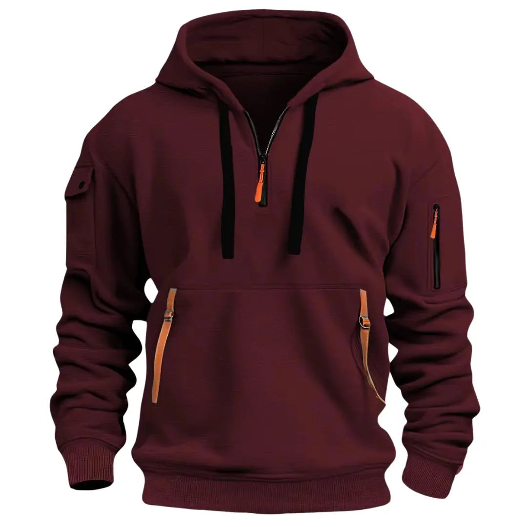 Sudadera cómoda, funcional e informal con capucha para hombre