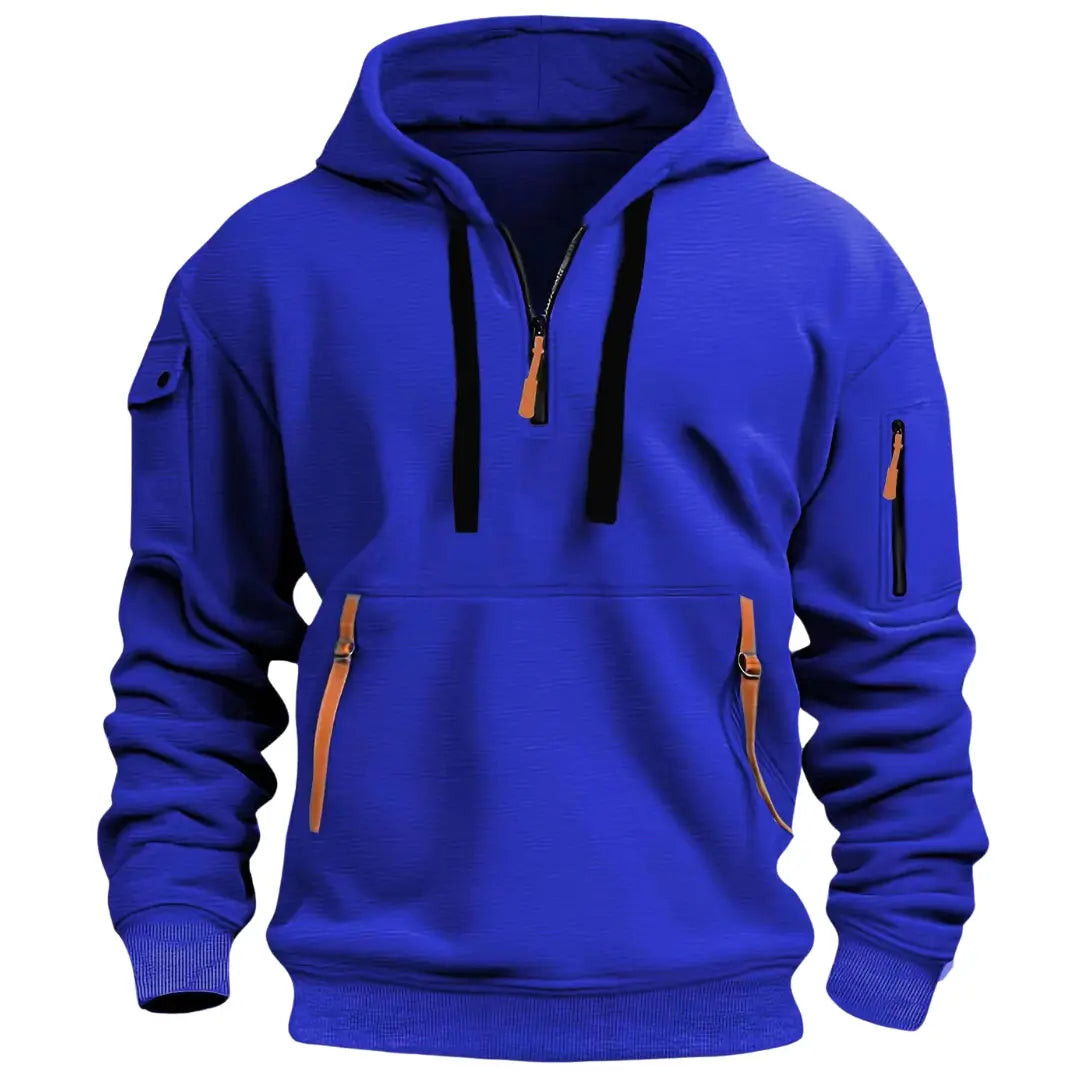 Sudadera cómoda, funcional e informal con capucha para hombre