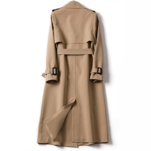 Trench-Coat Taille Cintrée Épaulettes pour Femme