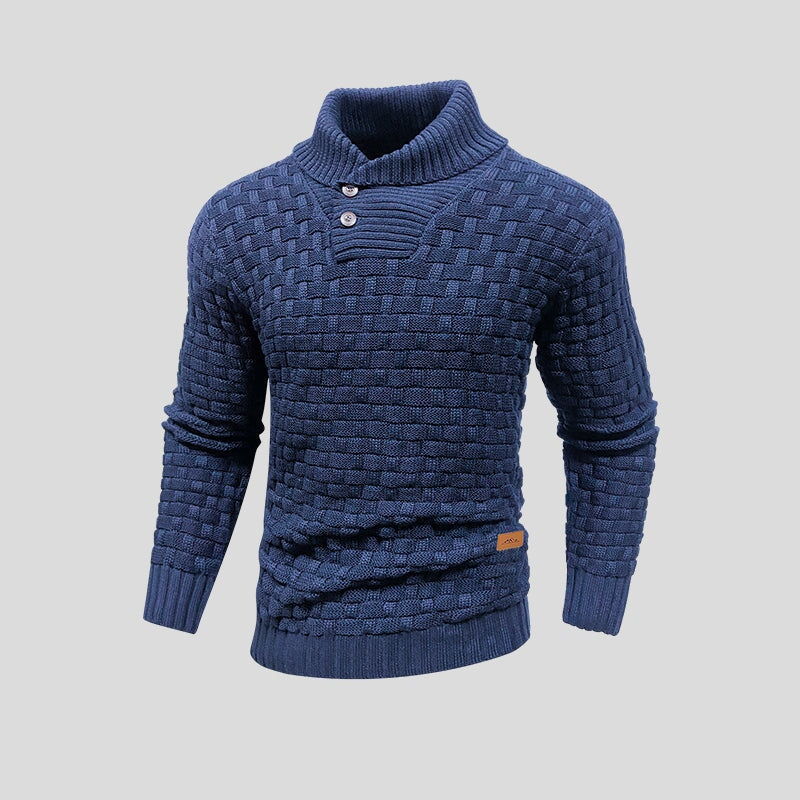 Pull homme thermique tricoté isolation chaleur hiver