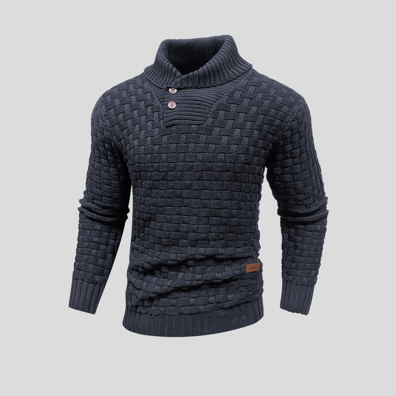 Pull homme thermique tricoté isolation chaleur hiver