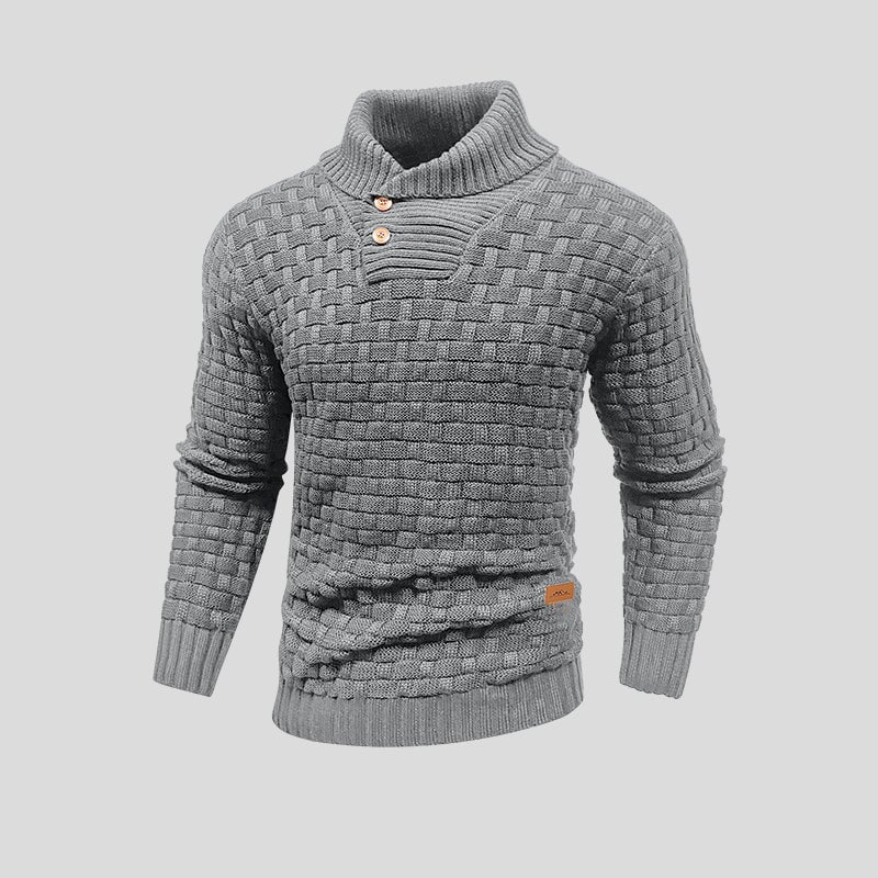 Pull homme thermique tricoté isolation chaleur hiver