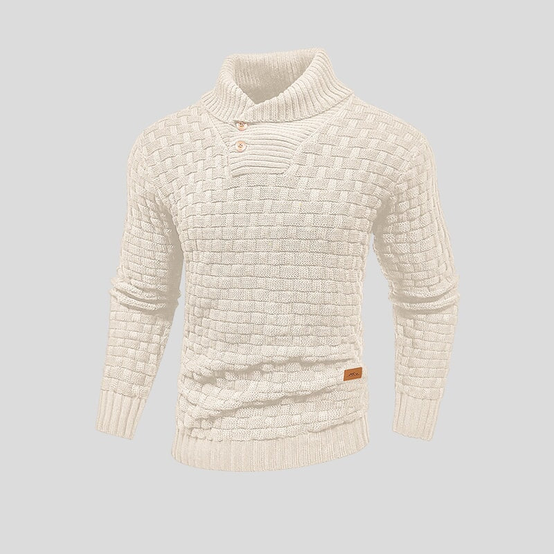 Pull homme thermique tricoté isolation chaleur hiver
