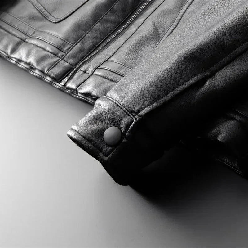 Veste cuir homme style cavalier robuste caractère affirmé