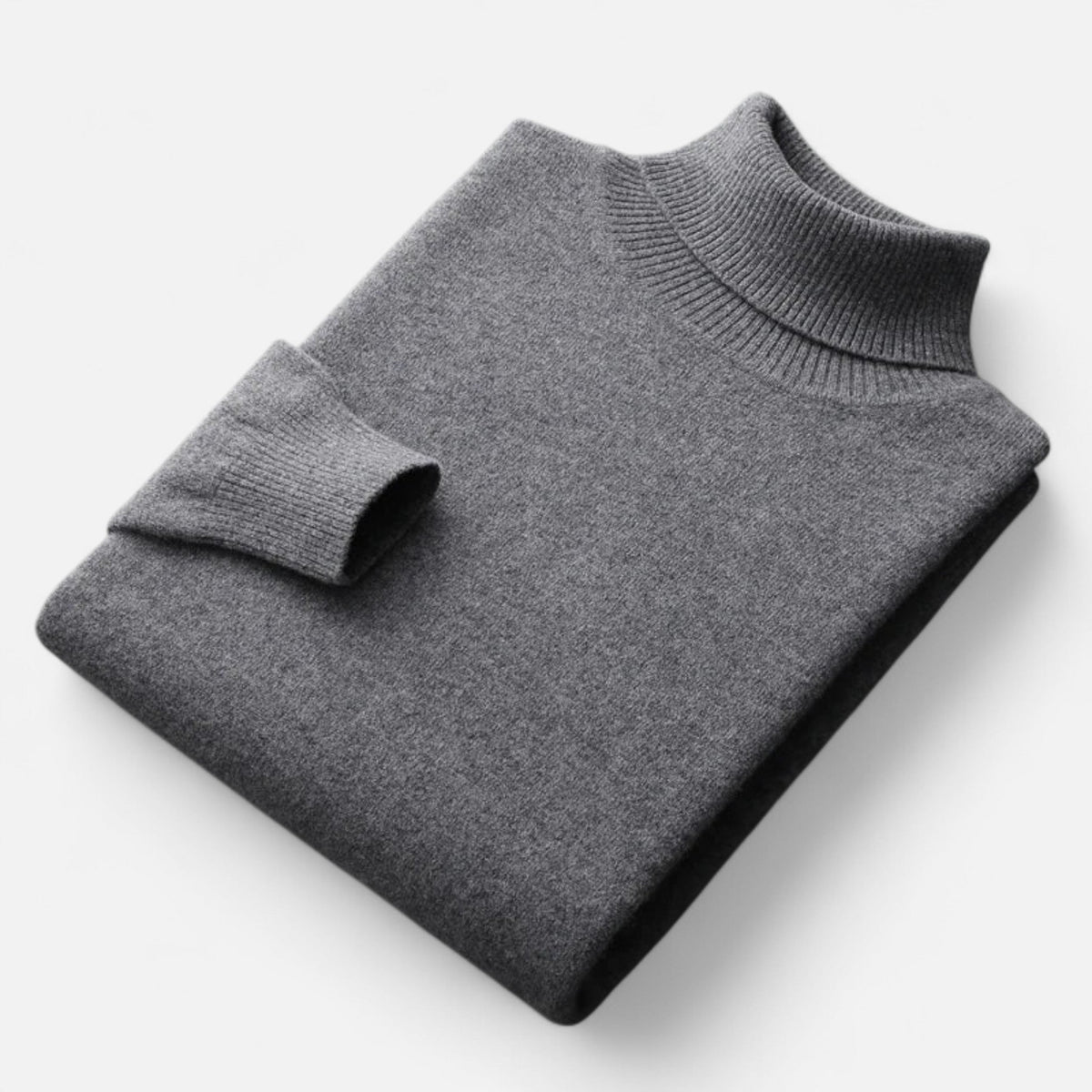 Col roulé homme laine pure artisanale chaleur raffinée hiver