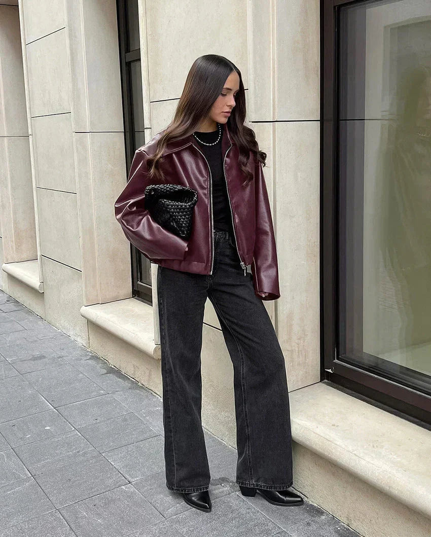 Veste Courte Construction Robuste pour Femme