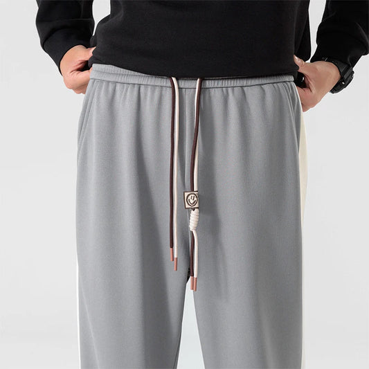 Pantalón ligero y transpirable para hombre, de corte holgado, con bolsillos, para estar en casa