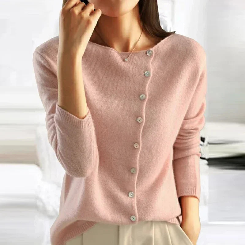 Maglione da donna Gabrielle in cashmere lavorato a maglia, caldo, raffinato e morbido