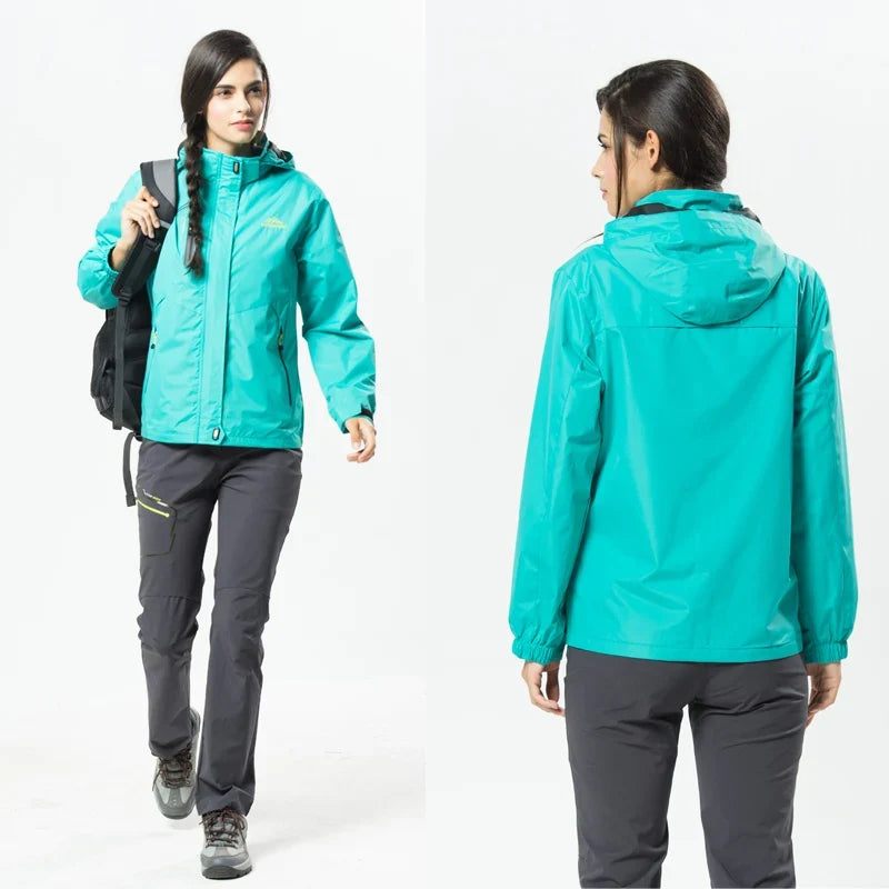 Veste randonnée femme imperméable capuche amovible respirante