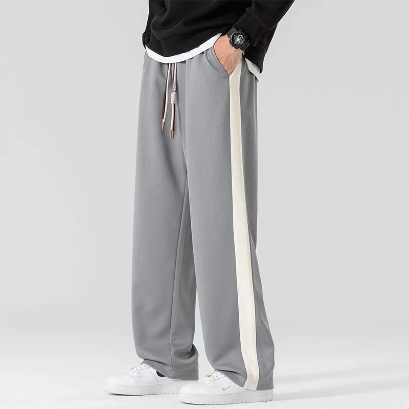 Pantalón ligero y transpirable para hombre, de corte holgado, con bolsillos, para estar en casa