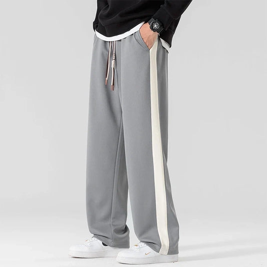 Pantalón ligero y transpirable para hombre, de corte holgado, con bolsillos, para estar en casa