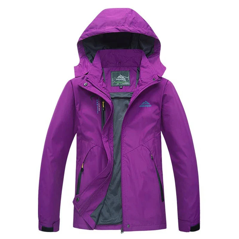 Veste randonnée femme imperméable capuche amovible respirante