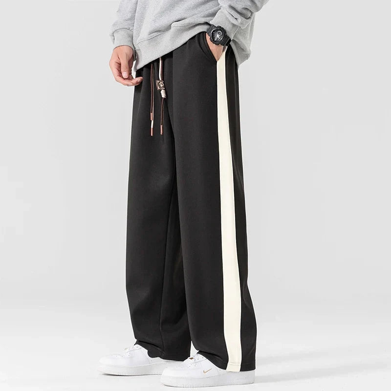 Pantalón ligero y transpirable para hombre, de corte holgado, con bolsillos, para estar en casa