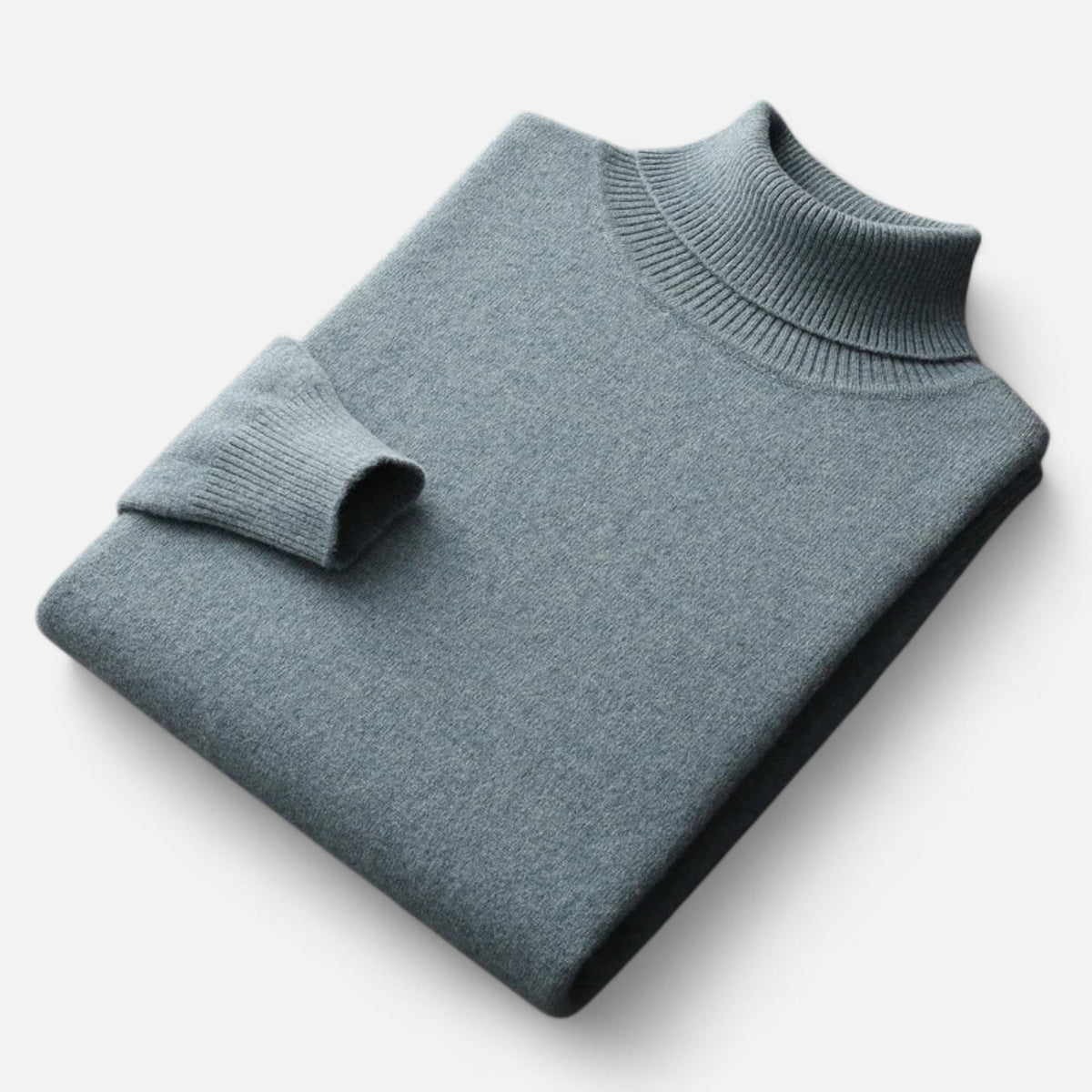 Col roulé homme laine pure artisanale chaleur raffinée hiver
