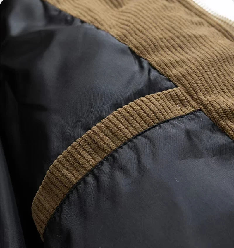 Chaqueta acolchada para hombre, amplia, con capucha, cremallera y forro polar, para el día a día