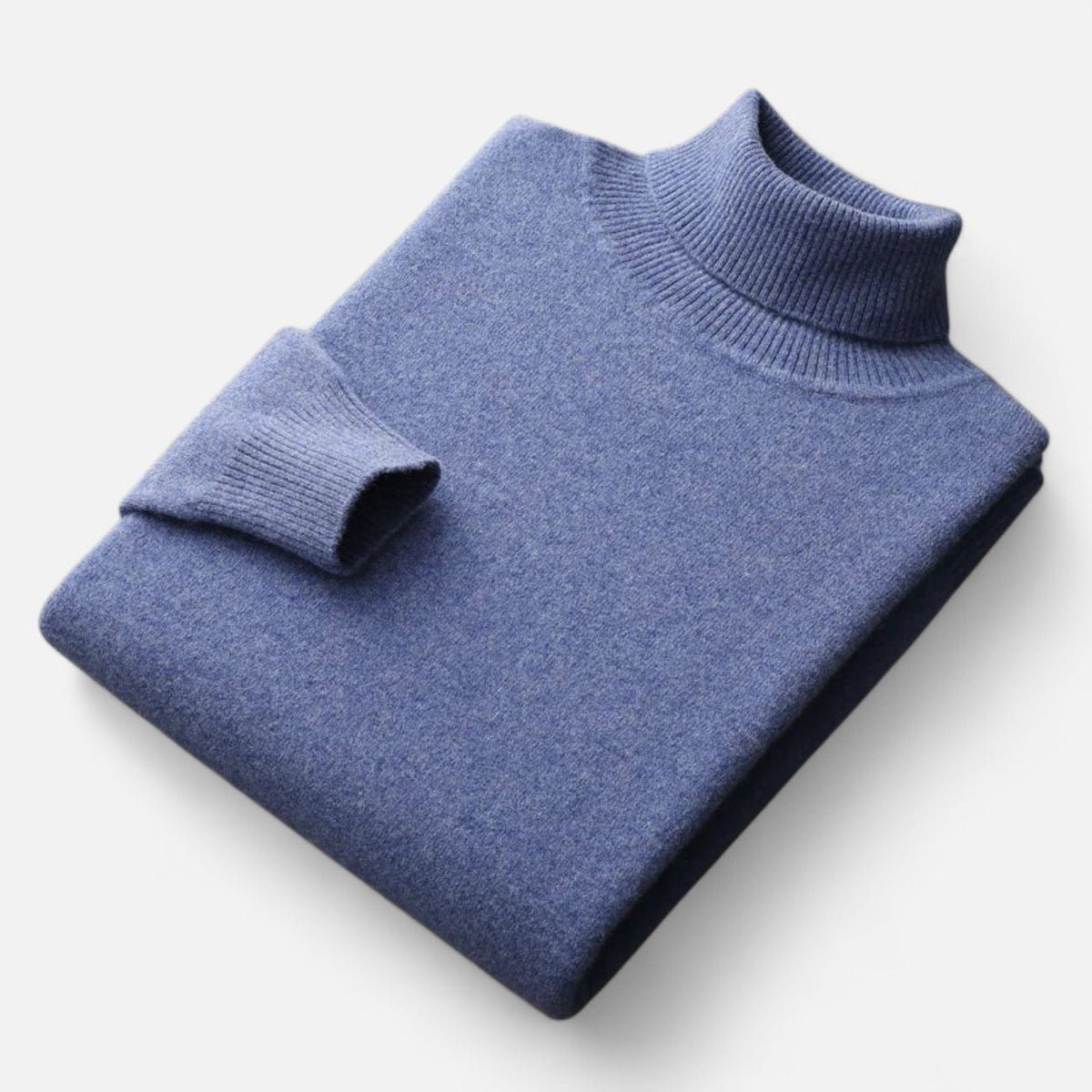 Col roulé homme laine pure artisanale chaleur raffinée hiver