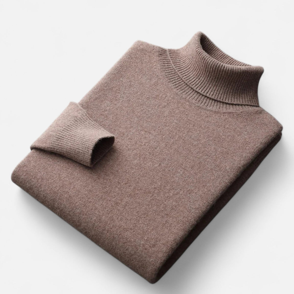 Col roulé homme laine pure artisanale chaleur raffinée hiver