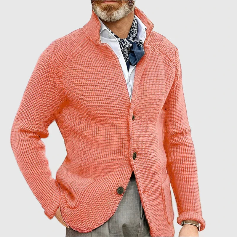 Cardigan homme maille intemporelle col V élégance raffinée