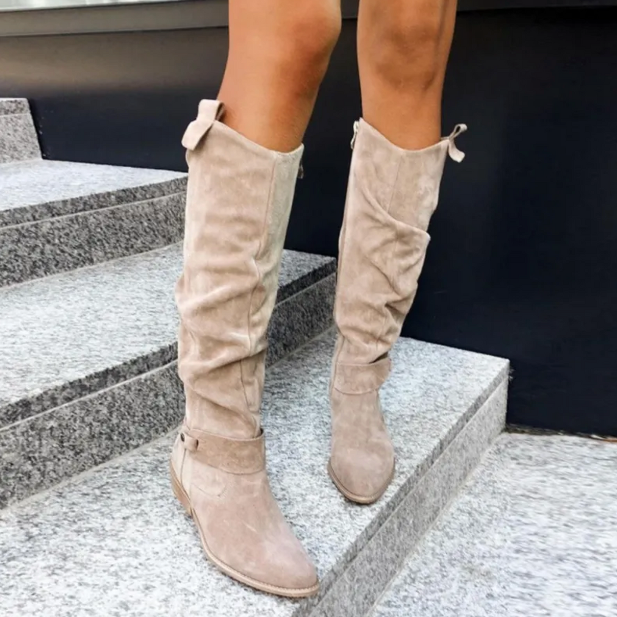 Bottes hautes femme tige longue style moderne confort