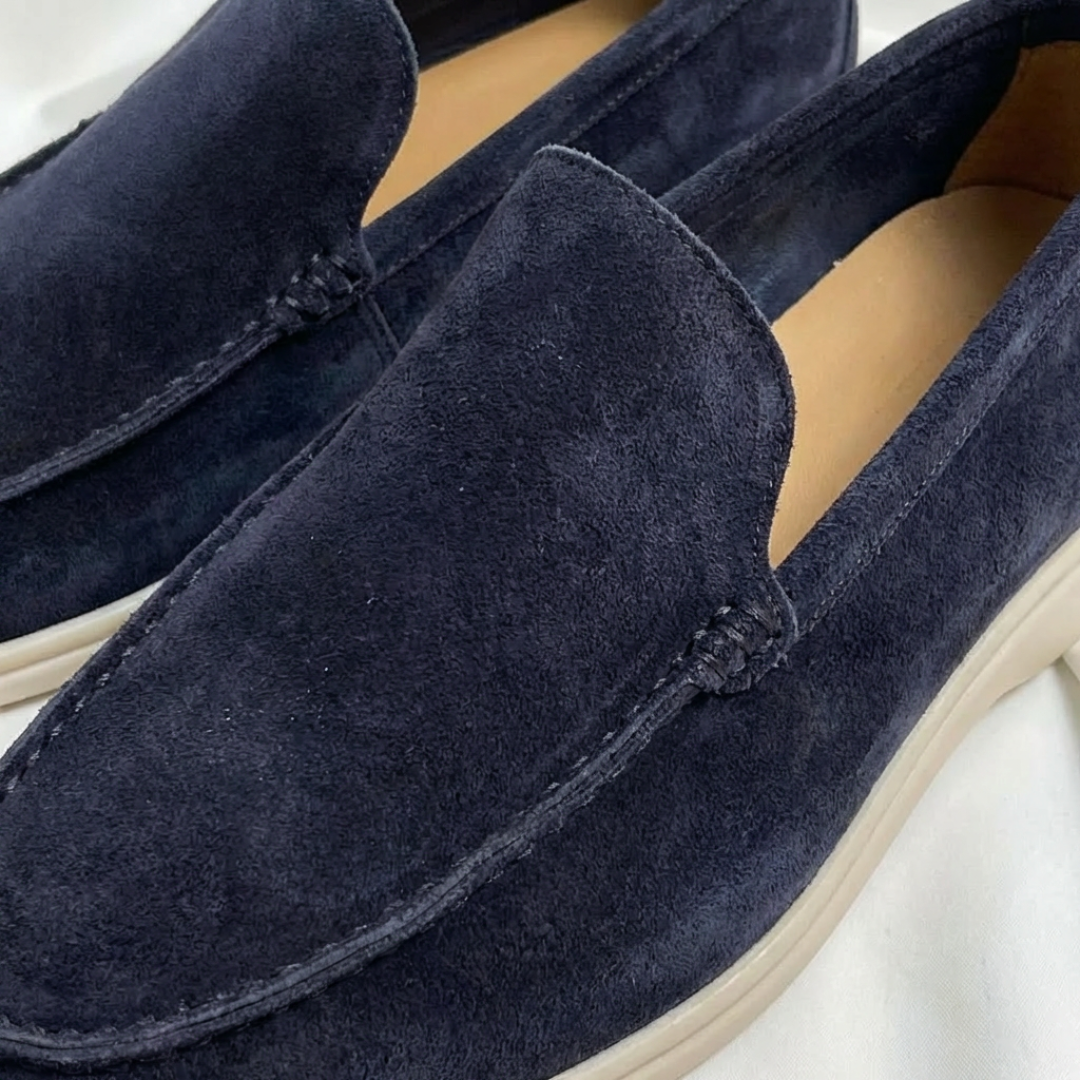 Mocassins Sans Lacets Coutures Apparentes pour Homme