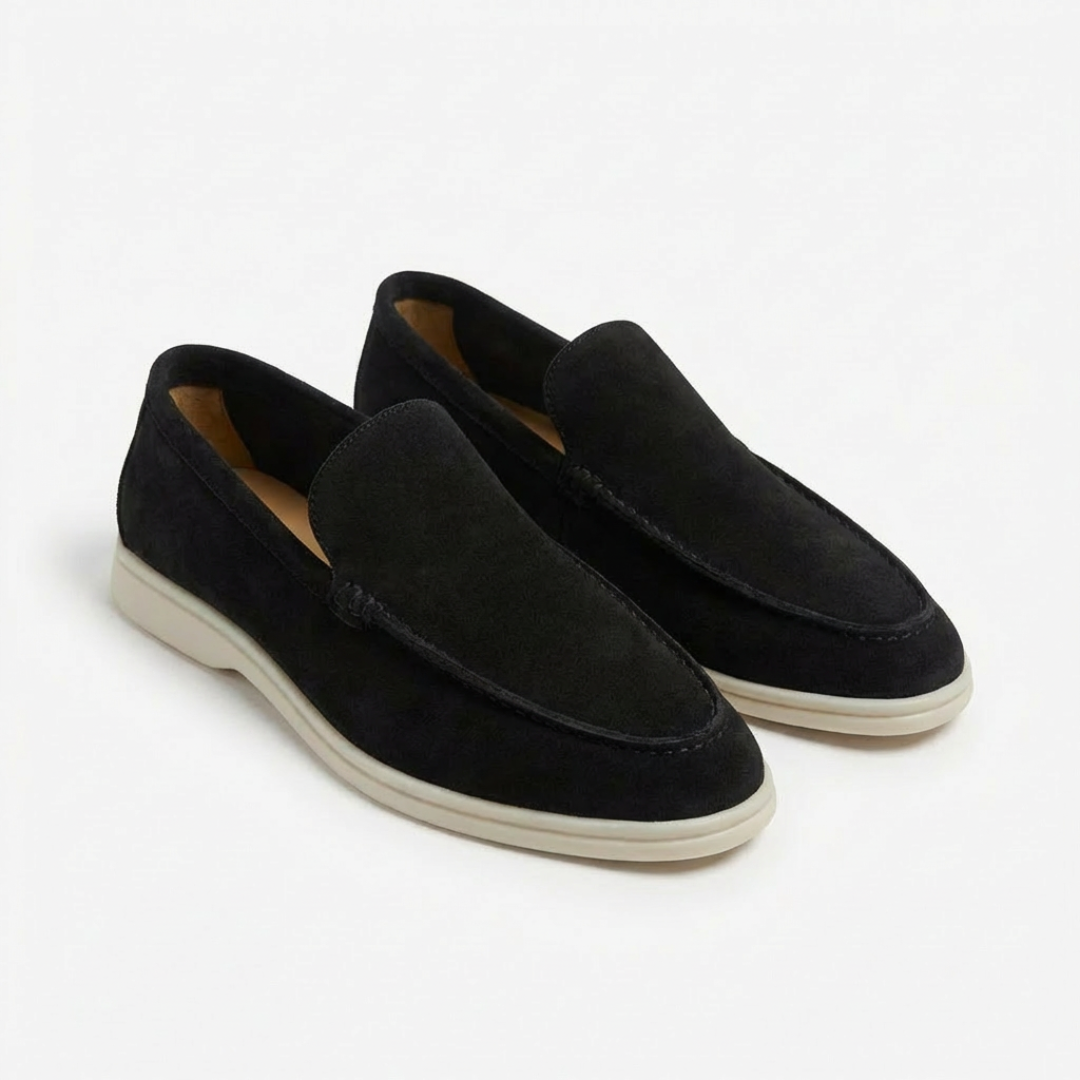 Mocassins Sans Lacets Coutures Apparentes pour Homme