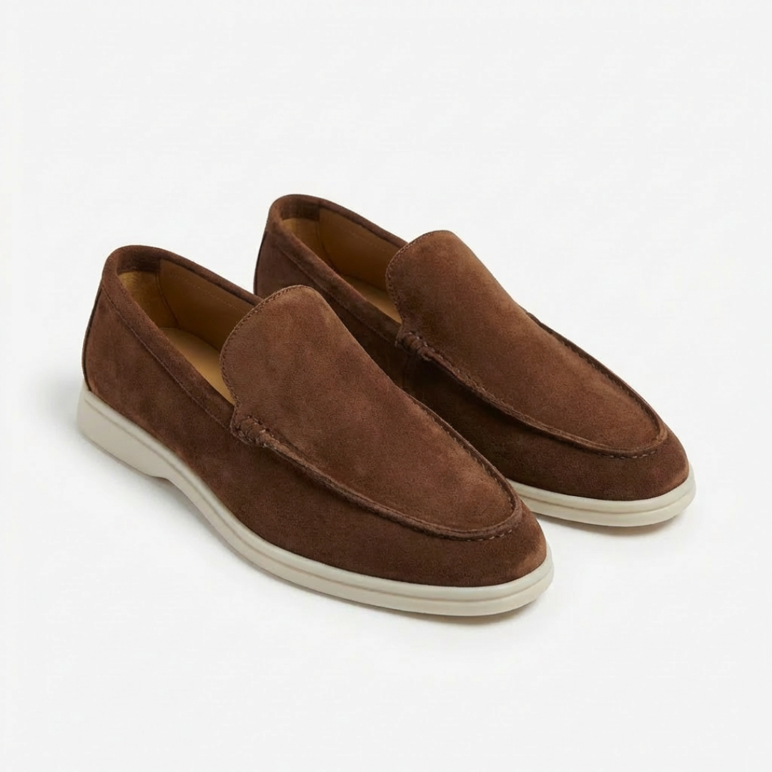 Mocassins Sans Lacets Coutures Apparentes pour Homme