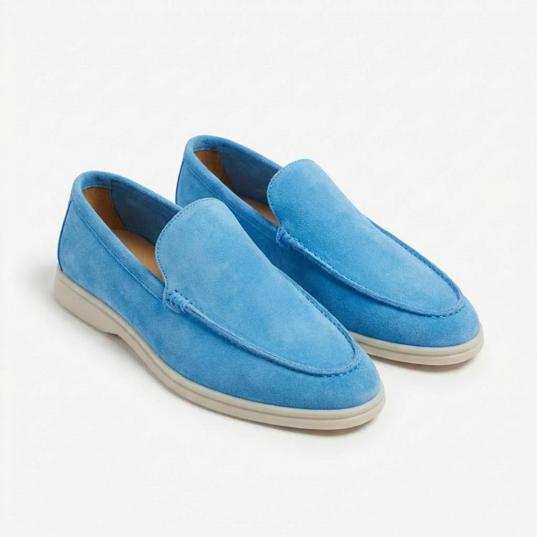 Mocassins Sans Lacets Coutures Apparentes pour Homme