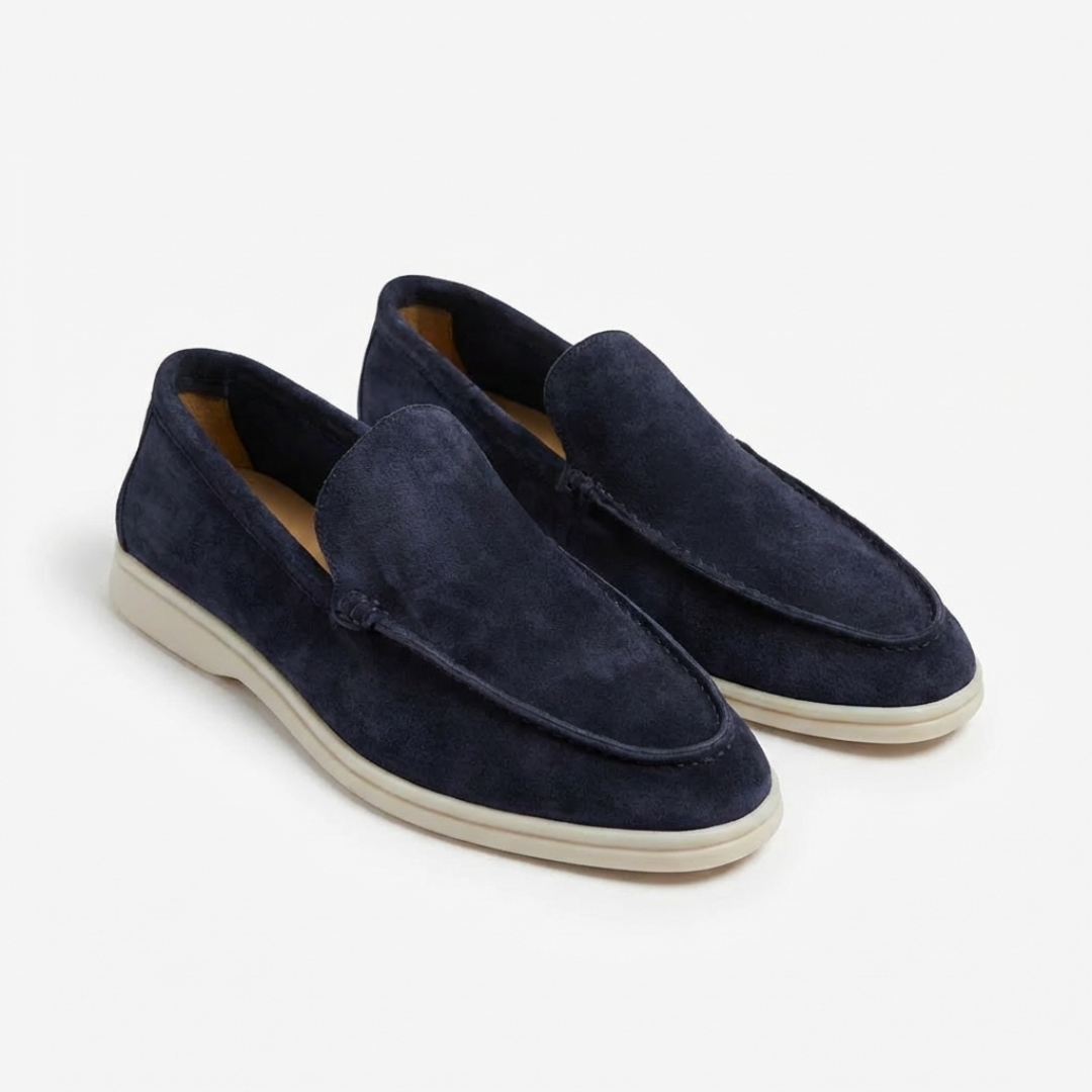 Mocassins Sans Lacets Coutures Apparentes pour Homme
