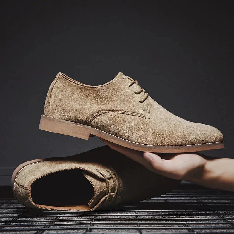 Chaussures oxford homme cuir daim élégant formel bureau