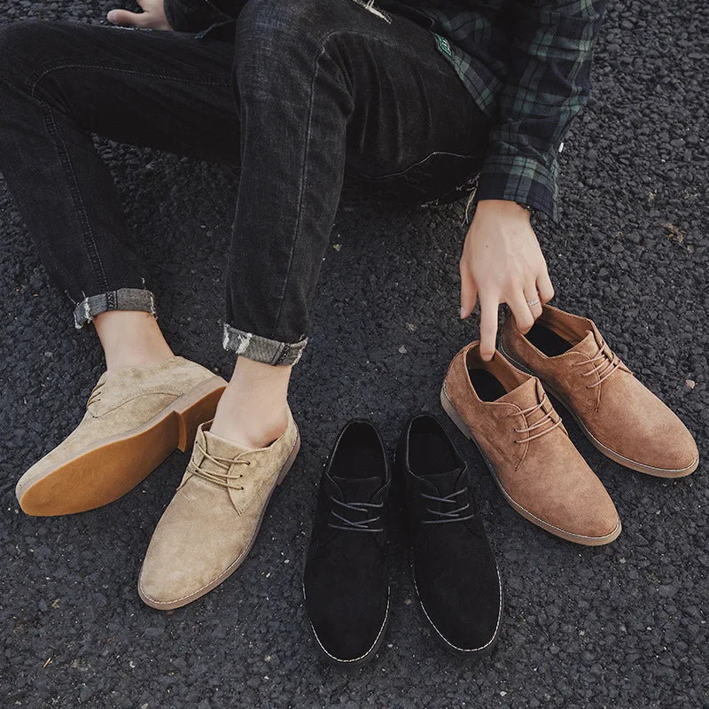 Chaussures oxford homme cuir daim élégant formel bureau