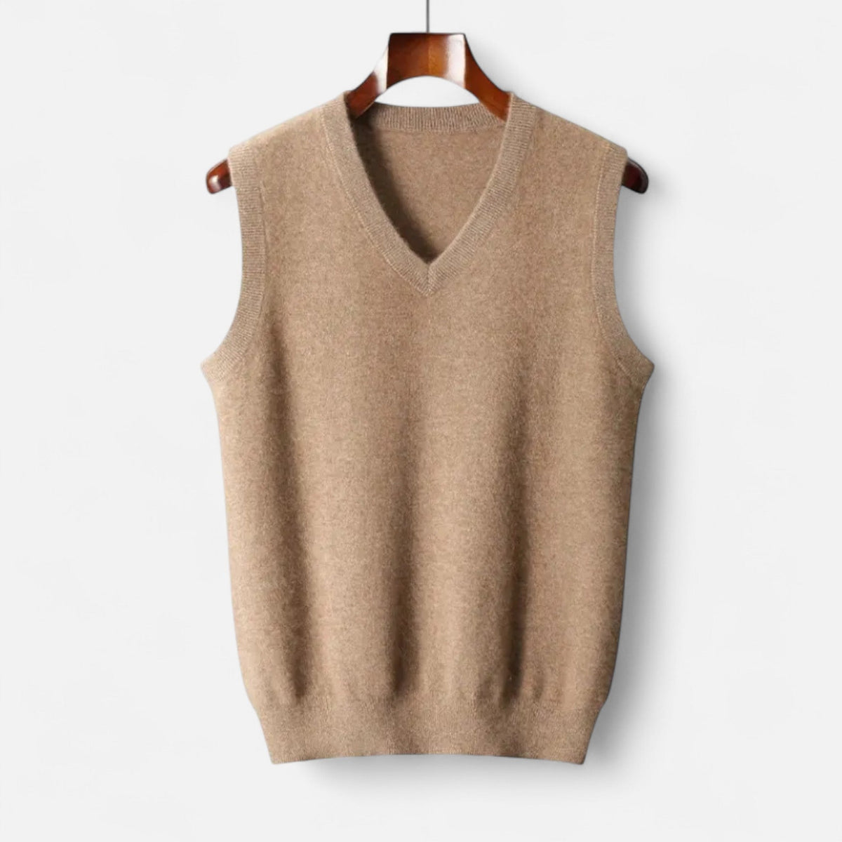 Gilet en Laine Mérinos Col en V pour Homme