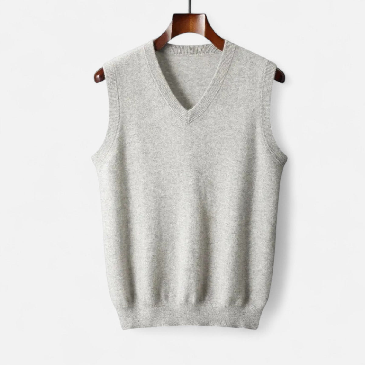 Gilet en Laine Mérinos Col en V pour Homme