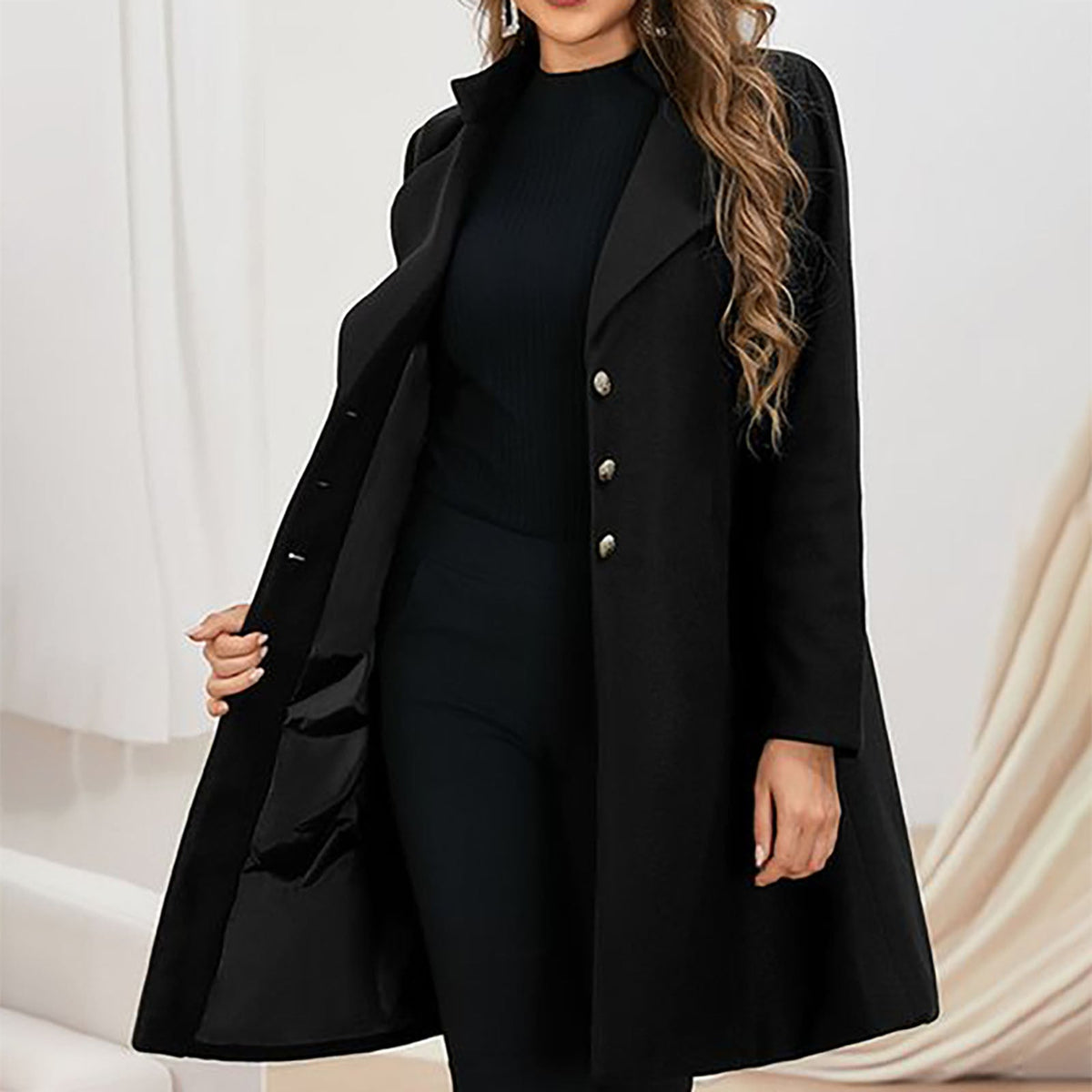 Manteau femme coupe tailleur artisanat italien premium