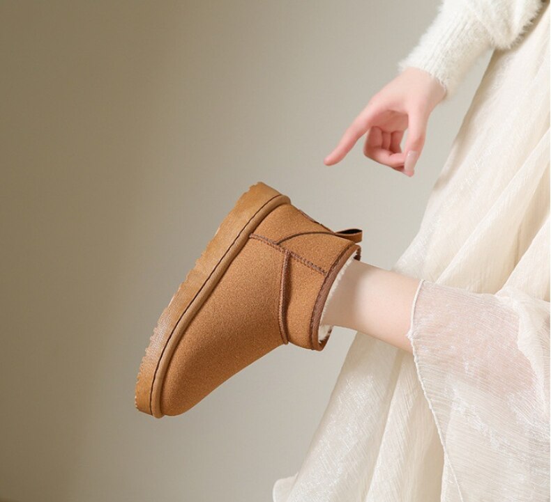 Botas de mujer con forro cálido, suela estable y fáciles de poner