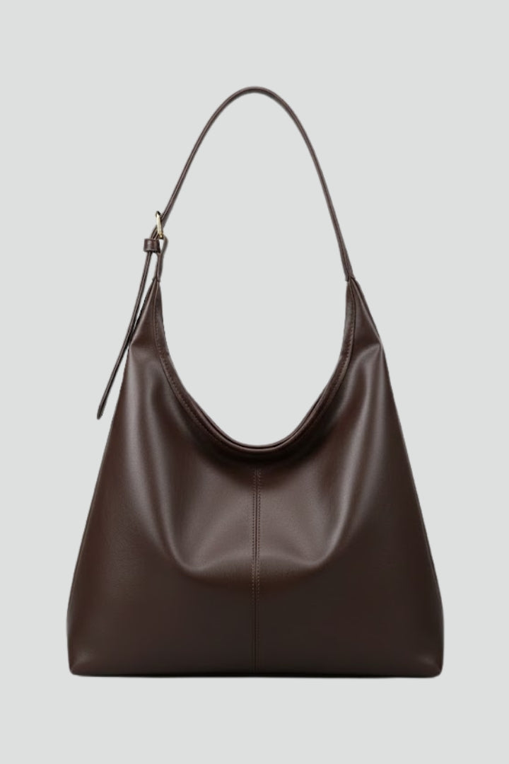 Borsa tote da donna in similpelle, classica, ampio scomparto interno