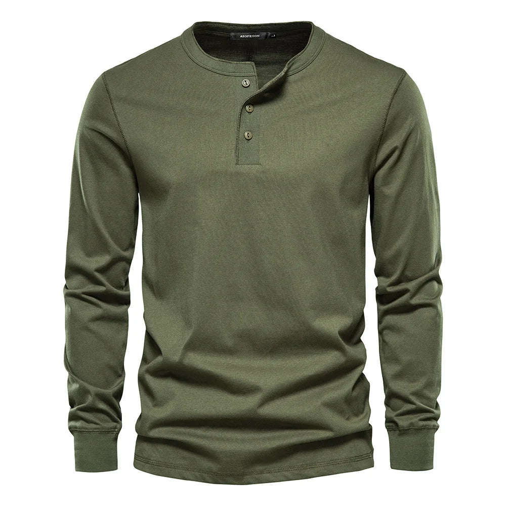 Chemise manches longues homme boutonnée casual confortable