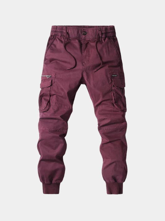 Pánské cargo jogger kalhoty v utilitárním stylu, odolné a čistého designu