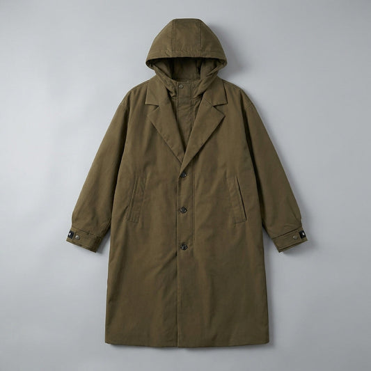 Manteau overcoat homme classique coupe ajustée intemporel