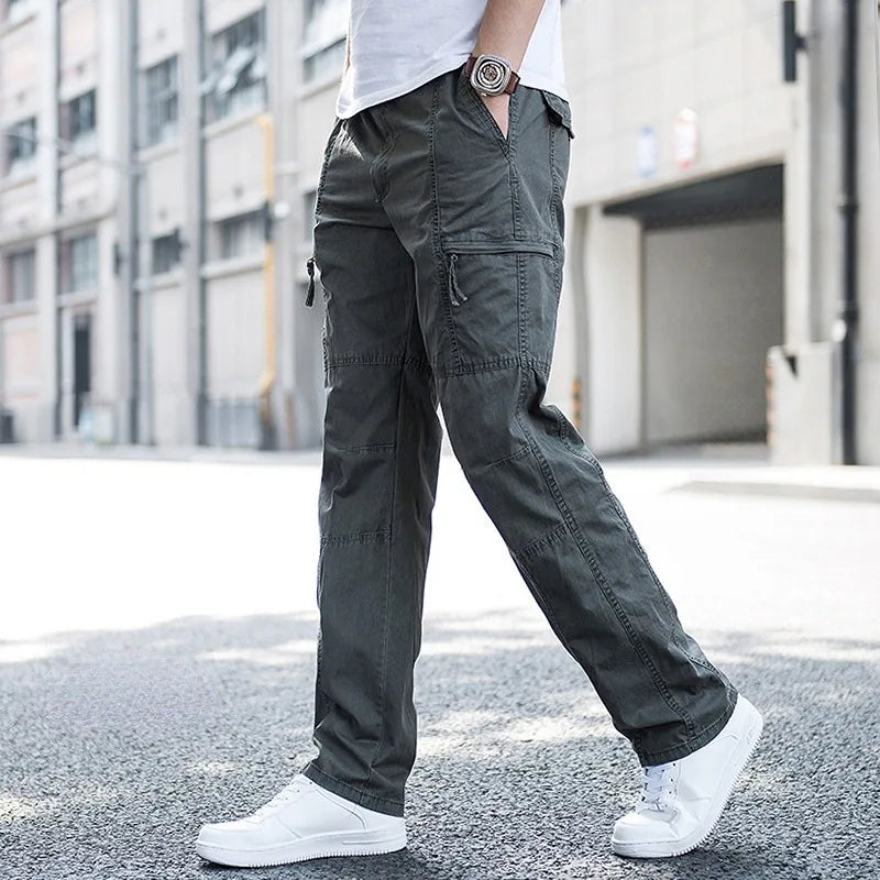 Pantalon cargo homme coton bio stretch 4 voies fonctionnel