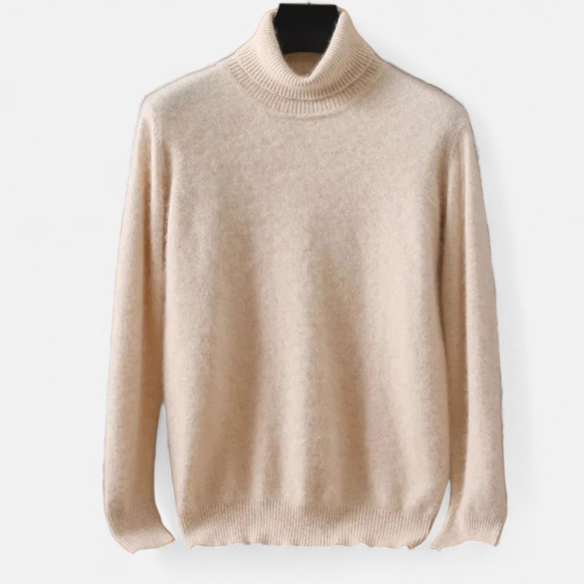 Men’s classic cashmere crew-neck sweater, understated heirloom luxury