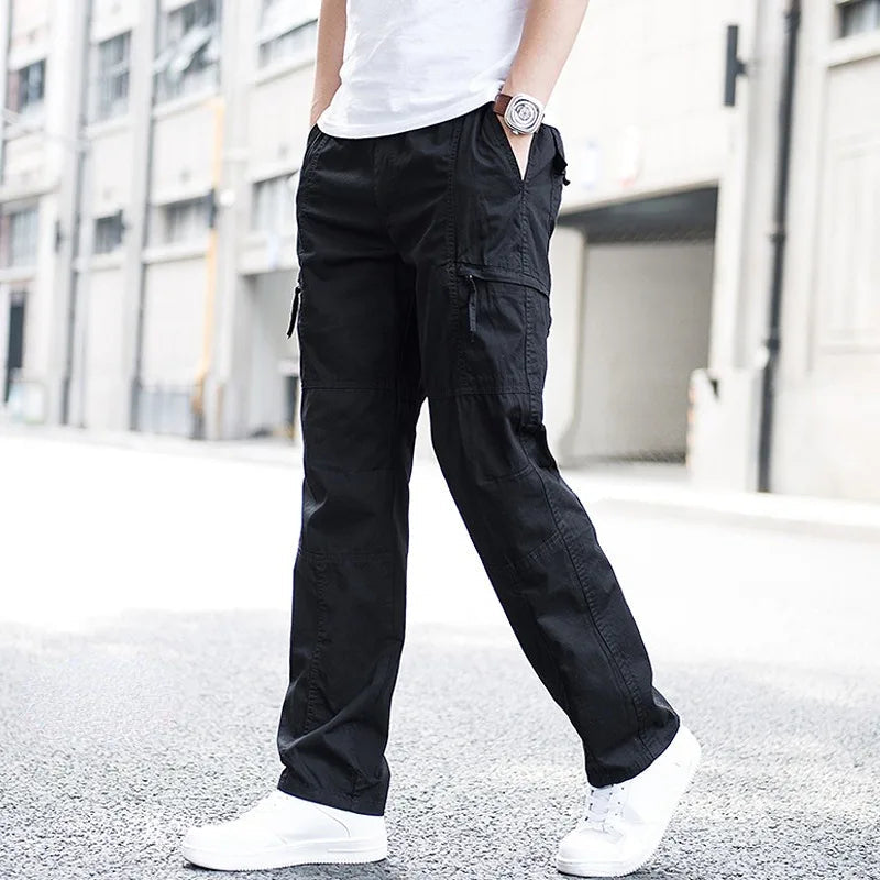 Pantalon cargo homme coton bio stretch 4 voies fonctionnel