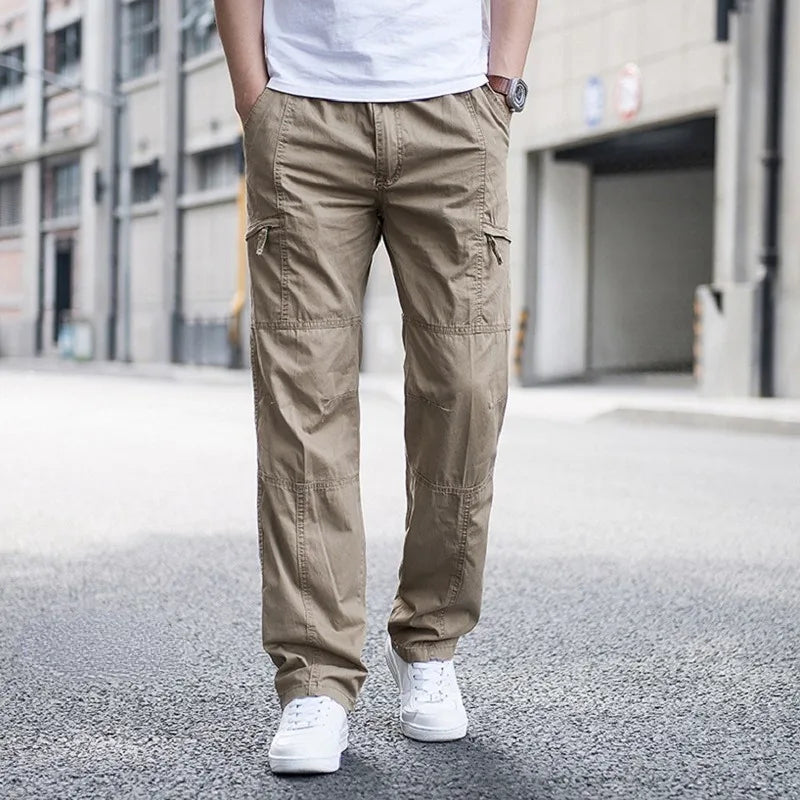 Pantalon cargo homme coton bio stretch 4 voies fonctionnel