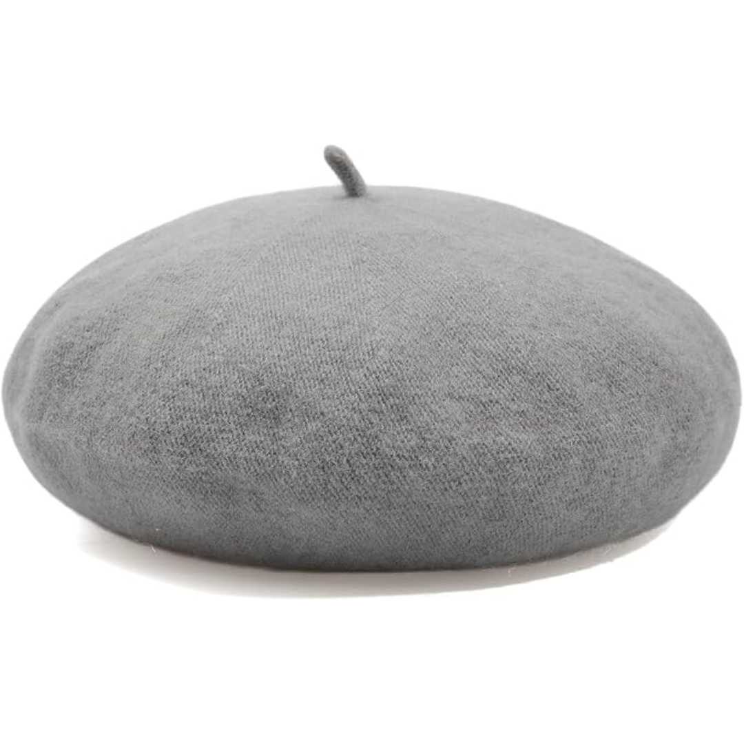 Dámský klasický vlněný baret v tradičním francouzském stylu