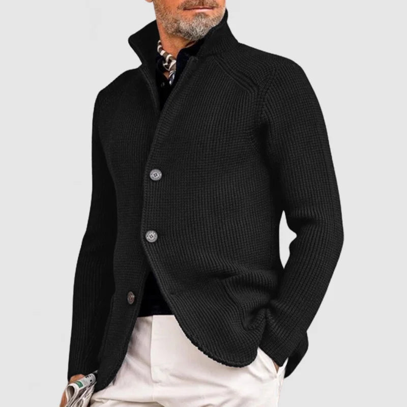 Cardigan homme maille intemporelle col V élégance raffinée