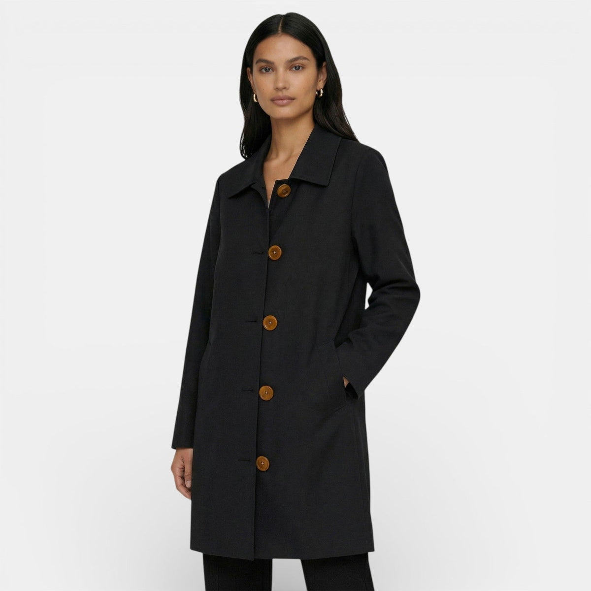 Trench midi femme léger imperméable mi-saison élégant