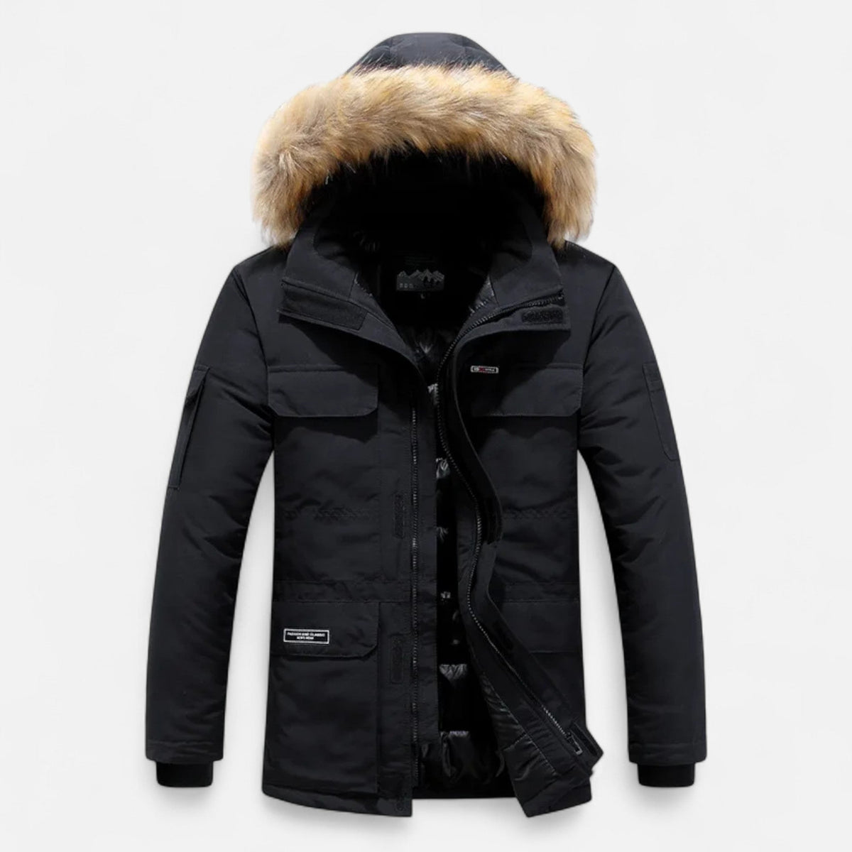 Parka homme duvet hiver capuche doublure polaire Ancienne Monde