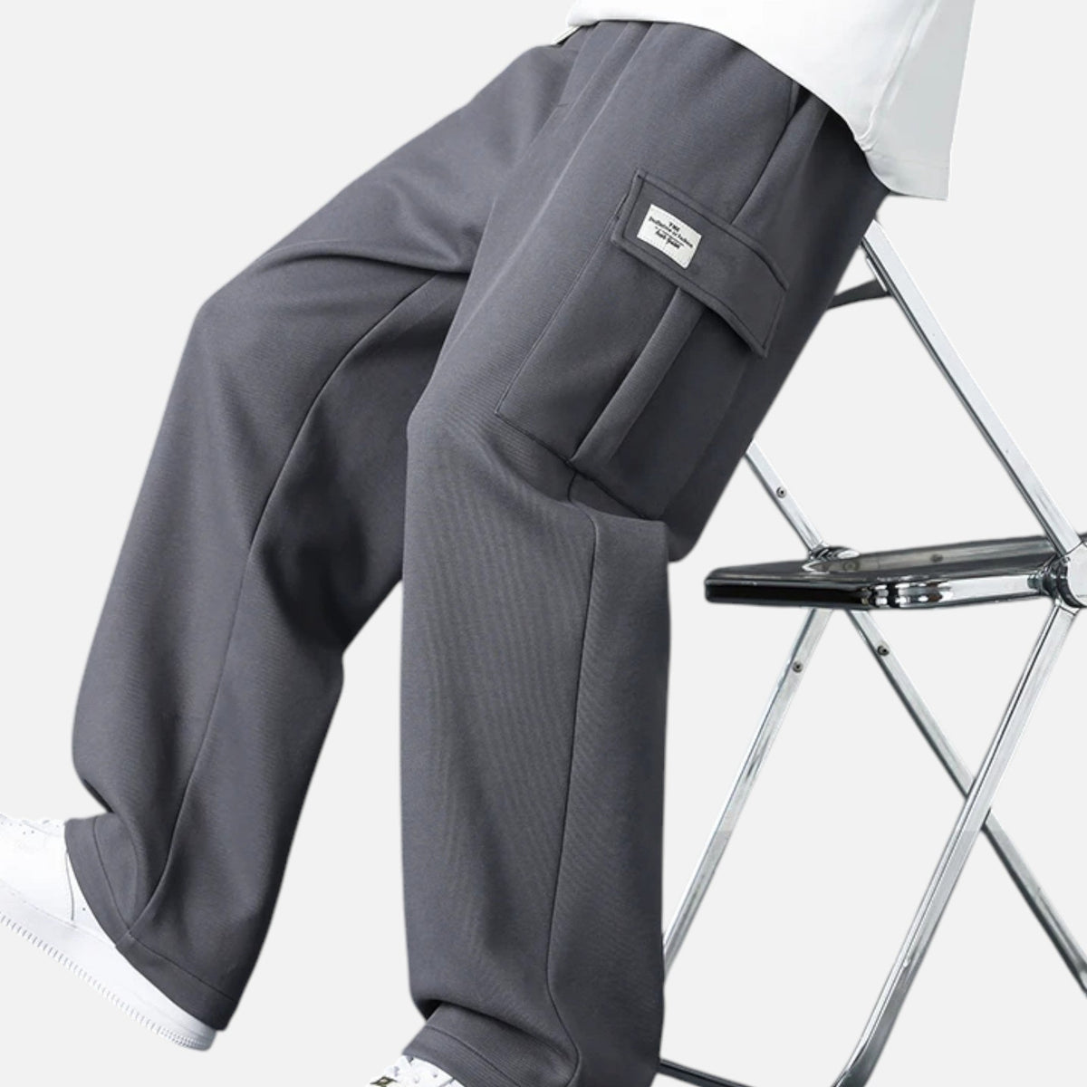 Jogger cargo homme coupe large streetwear décontracté confort